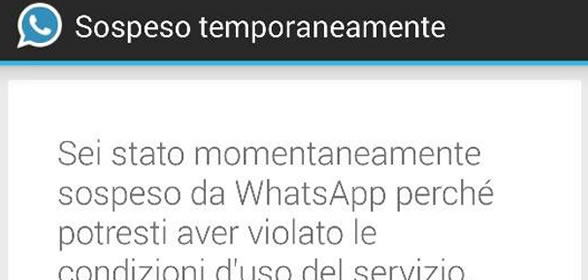 ban whatsapp 24 ore